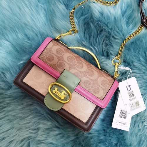 Factory customized French niche bag for women Hong Kong Western style Old Flower Colored Handheld High Grade Crossbody Small Square Bag